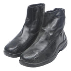 JOMOS Mens Black Leather Ankle Boots UK 9 Comfort Zip Fasten Casual Wear