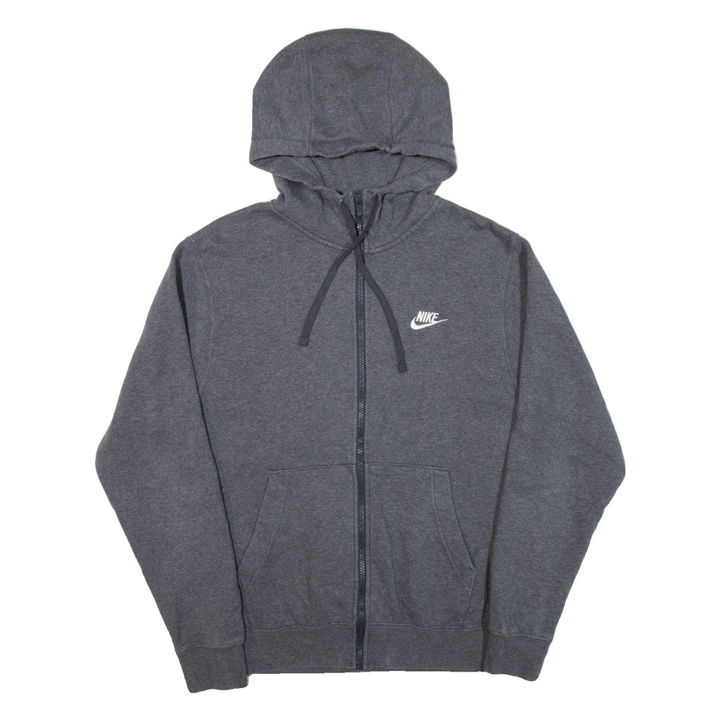 NIKE Mens Grey Hoodie Full Zip S