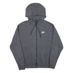NIKE Mens Grey Hoodie Full Zip S