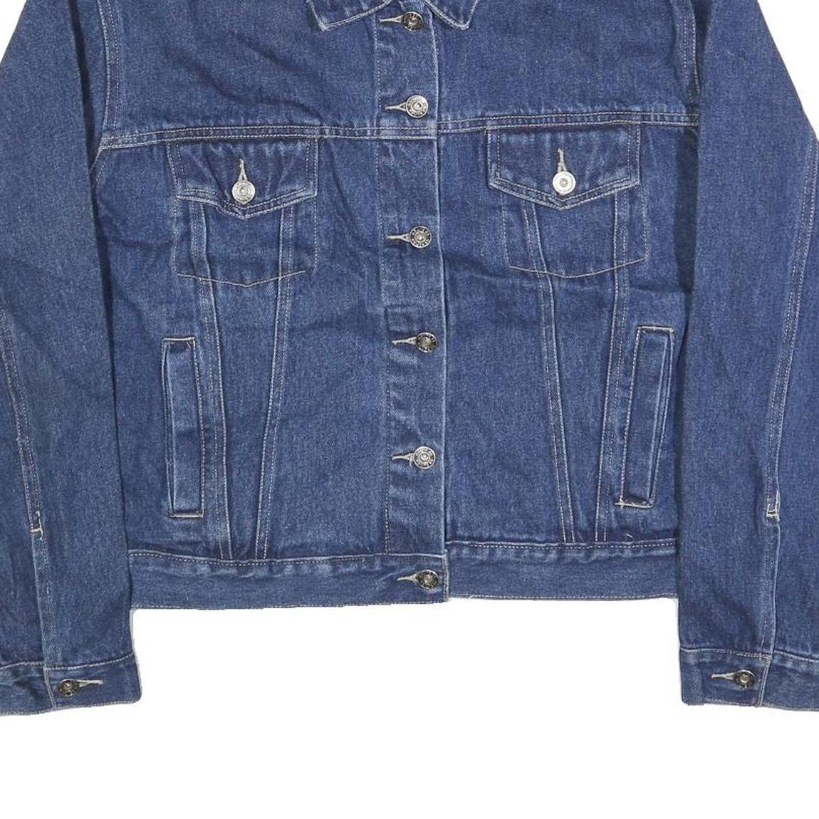 ROUTE 66 Womens Blue Denim Button Jacket XL Cotton Classic Casual Layering