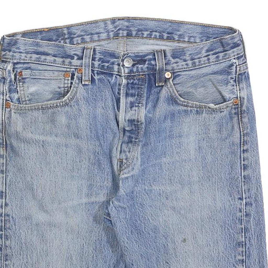 LEVI'S Mens Denim Blue Cut-Off Shorts M W32 Casual Cotton Blend