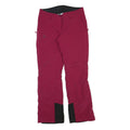 Womens Polyester Blend Red Regular Fit Trousers W32 L32 Zip Pocket Plain