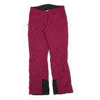 Womens Polyester Blend Red Regular Fit Trousers W32 L32 Zip Pocket Plain