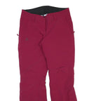 Womens Polyester Blend Red Regular Fit Trousers W32 L32 Zip Pocket Plain