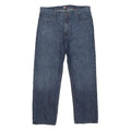 TOMMY JEANS Mens Blue Regular Fit Straight Leg Denim Jeans W40 L34 Button
