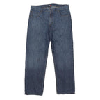 TOMMY JEANS Mens Blue Regular Fit Straight Leg Denim Jeans W40 L34 Button