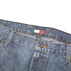 TOMMY JEANS Mens Blue Regular Fit Straight Leg Denim Jeans W40 L34 Button