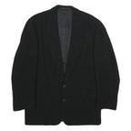 SCHILD Mens Black Classic Jacket XL Woven Button Closure Tailored Formal Blazer