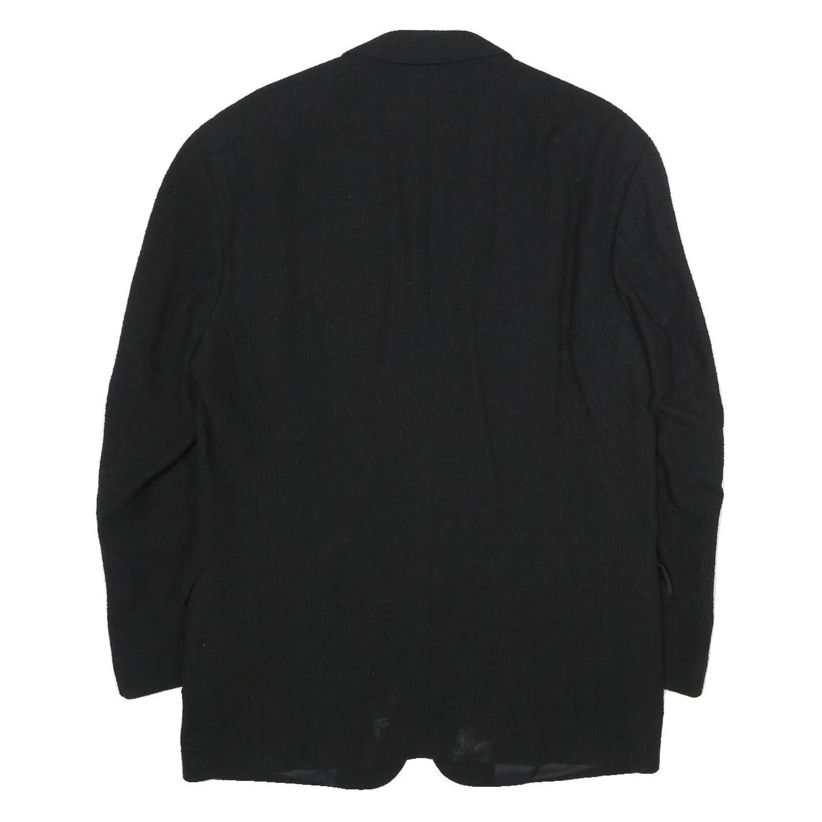 SCHILD Mens Black Classic Jacket XL Woven Button Closure Tailored Formal Blazer