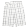 DICKIES Mens White & Grey Checked Casual Shorts XL W34 Workwear Durable Comfort
