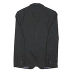 TED BAKER Mens Black Jacket S Polyester Blend Tailored Button Plain Formal
