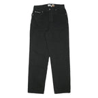 CALVIN KLEIN JEANS Womens Black Regular Straight Denim Medium W28 L29 Zip Cotton