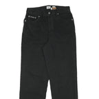 CALVIN KLEIN JEANS Womens Black Regular Straight Denim Medium W28 L29 Zip Cotton