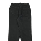 CALVIN KLEIN JEANS Womens Black Regular Straight Denim Medium W28 L29 Zip Cotton