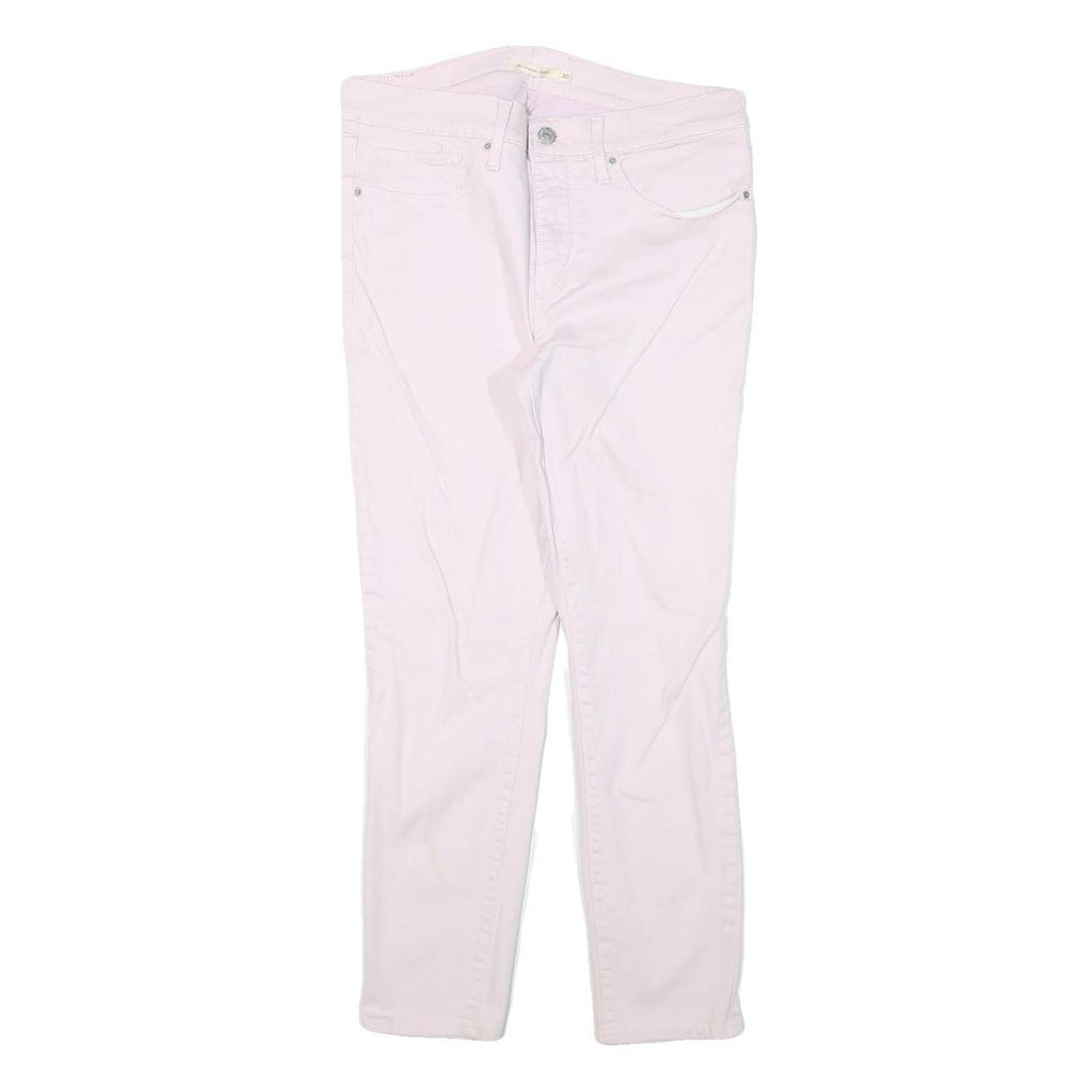 LEVI'S Womens Cotton Blend Pink Slim Skinny Trousers W30 L25