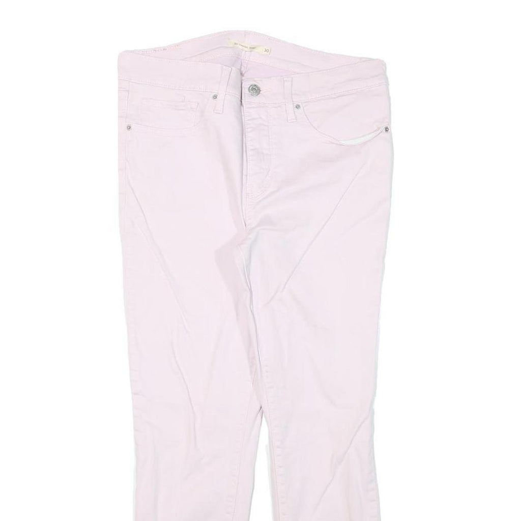 LEVI'S Womens Cotton Blend Pink Slim Skinny Trousers W30 L25