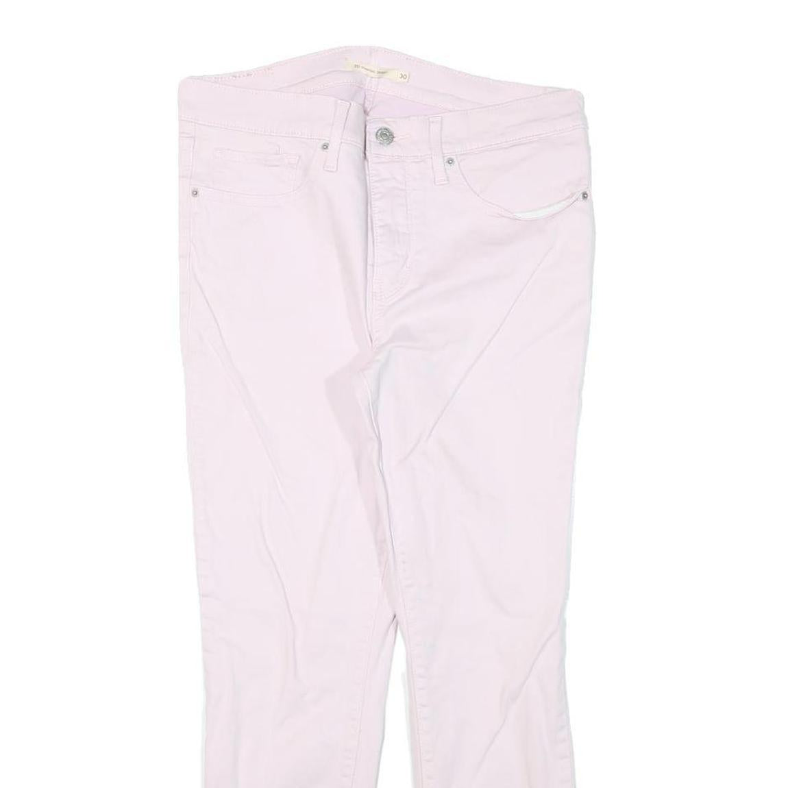 LEVI'S Womens Cotton Blend Pink Slim Skinny Trousers W30 L25