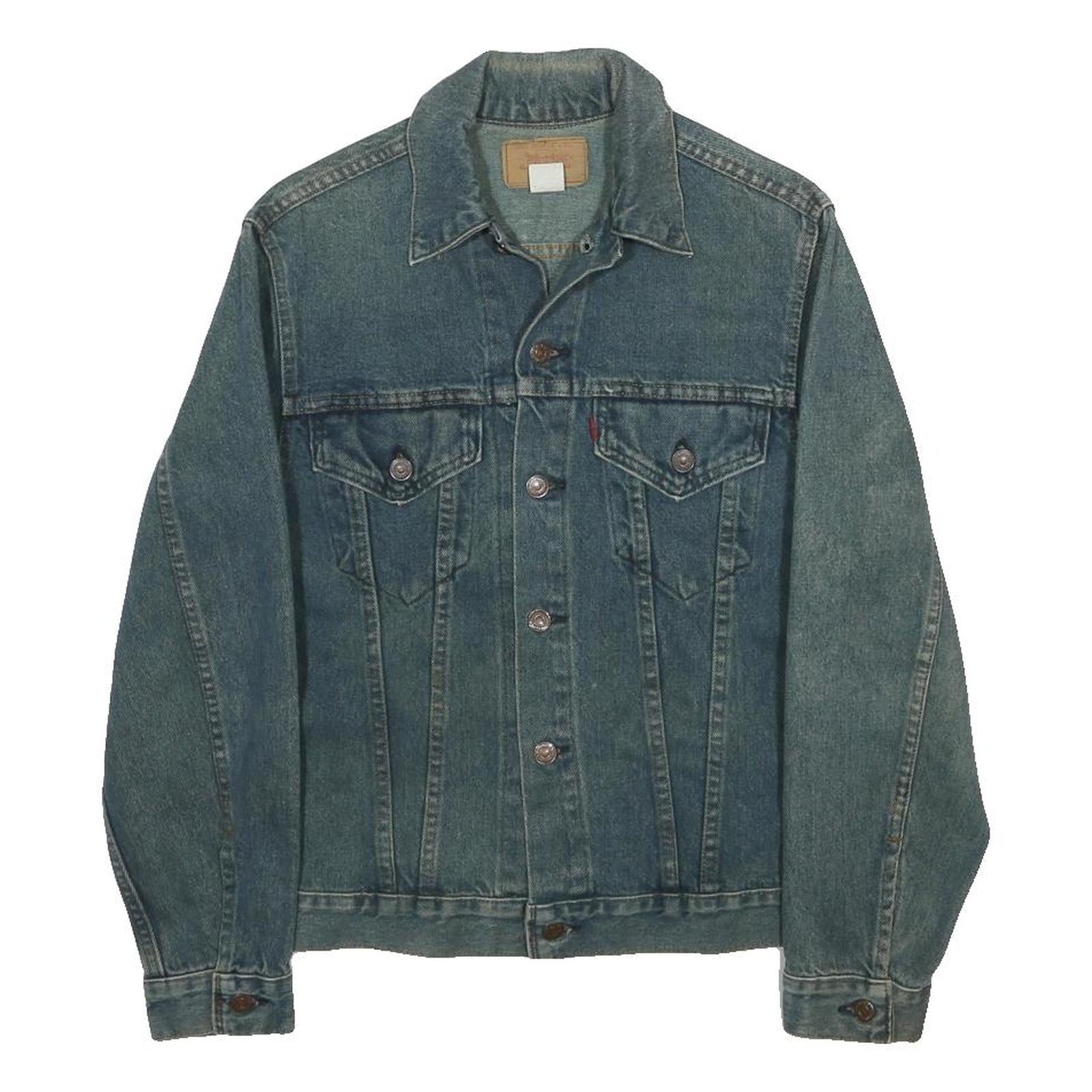 LEVI'S Womens Blue Denim Jacket M Cotton Classic Button Closure Casual Vintage