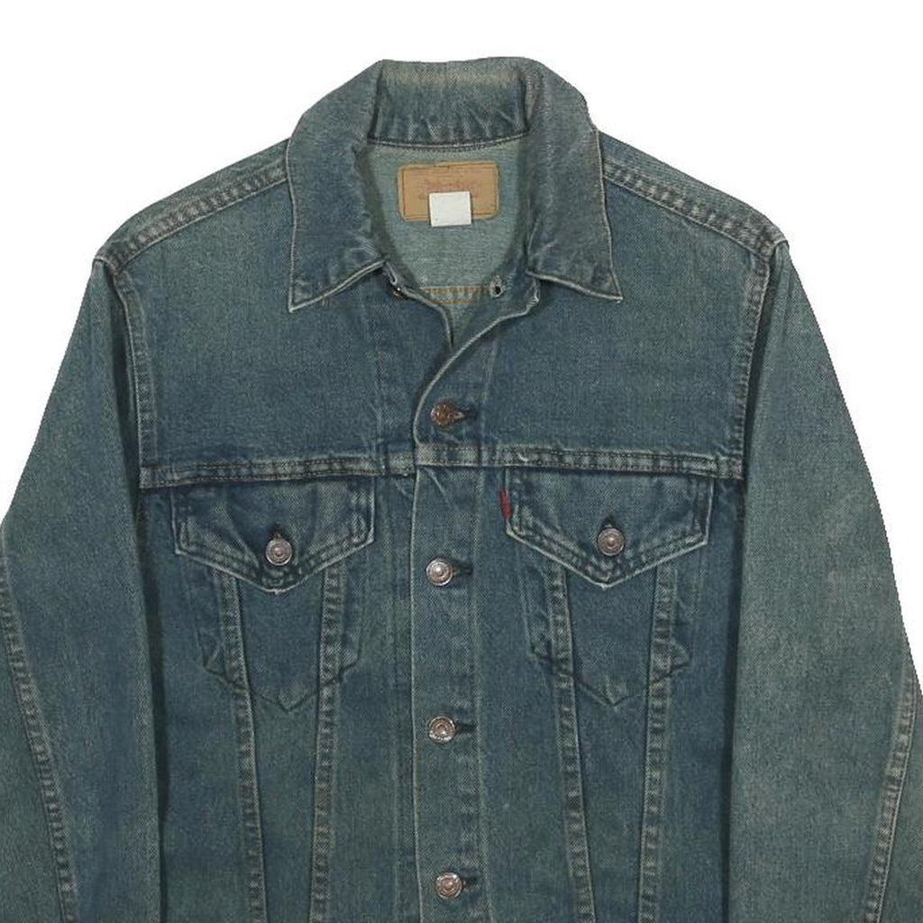 LEVI'S Womens Blue Denim Jacket M Cotton Classic Button Closure Casual Vintage