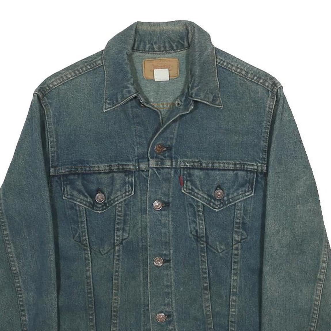 LEVI'S Womens Blue Denim Jacket M Cotton Classic Button Closure Casual Vintage