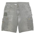 CARHARTT Mens Cargo Grey Shorts XL W38 Cotton Blend Workwear Durable
