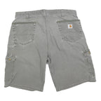 CARHARTT Mens Cargo Grey Shorts XL W38 Cotton Blend Workwear Durable
