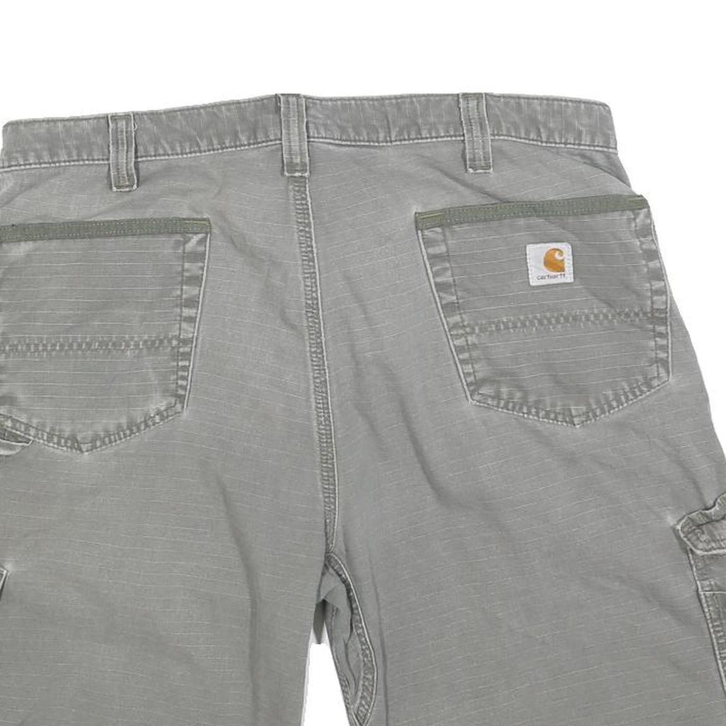 CARHARTT Mens Cargo Grey Shorts XL W38 Cotton Blend Workwear Durable