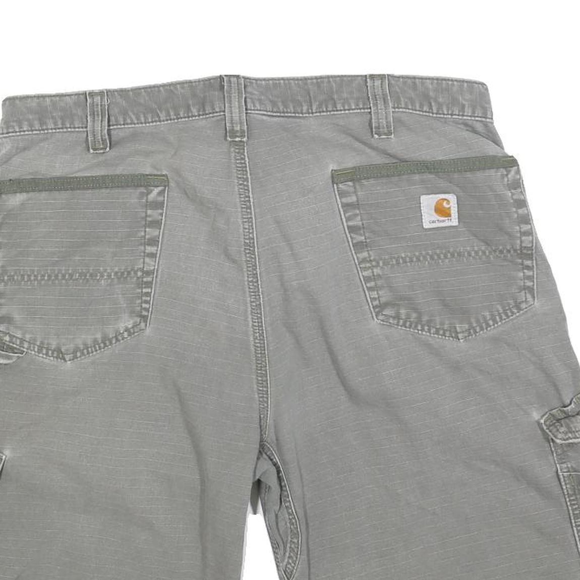 CARHARTT Mens Cargo Grey Shorts XL W38 Cotton Blend Workwear Durable