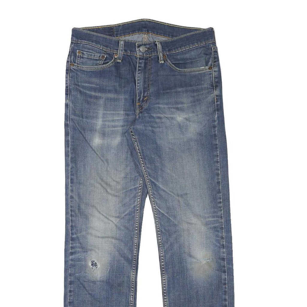 LEVI'S 514 Mens Slim Jeans Denim Medium W30 L32 Classic Cotton Blend Zip