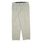 MCGREGOR Mens Cotton Blend Beige Regular Fit Straight Leg Trousers W34 L30