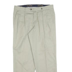 MCGREGOR Mens Cotton Blend Beige Regular Fit Straight Leg Trousers W34 L30