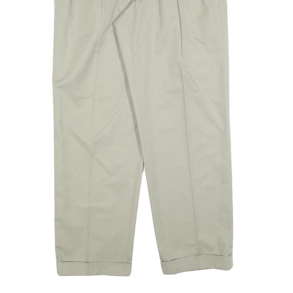 MCGREGOR Mens Cotton Blend Beige Regular Fit Straight Leg Trousers W34 L30