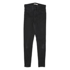 LEVI'S 720 Womens Jeans Black Slim Skinny Denim W25 L26 Stretch Zip Fastening