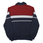 LOFFLER Mens Navy & Red Colourblock Track Jacket S Polyester Blend Zip