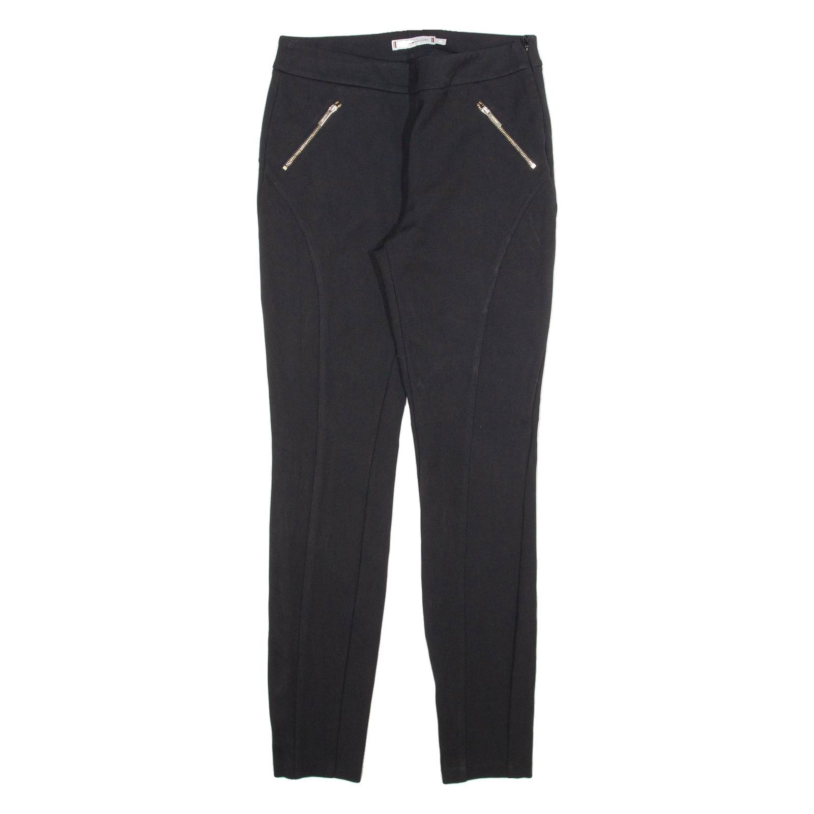 TOMMY HILFIGER Womens Trousers Black Slim Skinny Viscose W26 L28