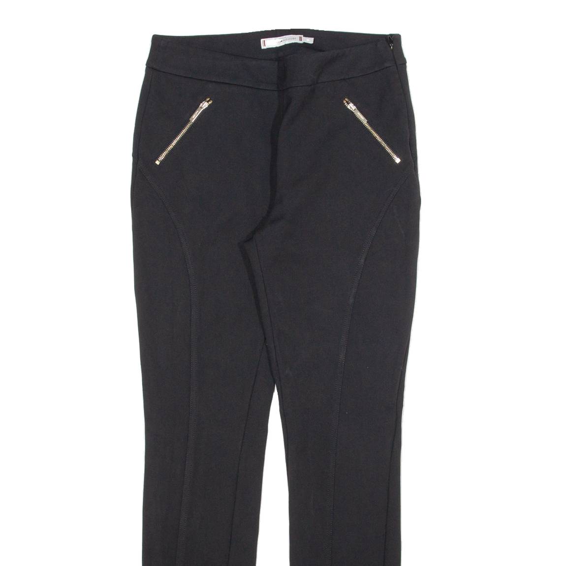 TOMMY HILFIGER Womens Trousers Black Slim Skinny Viscose W26 L28