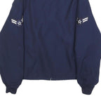 DEFENSE LOGISTICS AGENCY Womens Blue Wool Blend Jacket XL Zip Plain U.S. Air