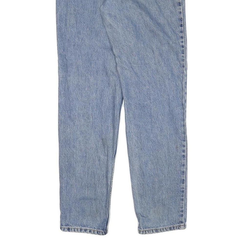 LEVI'S Womens Jeans Blue Relaxed Straight Denim Medium W26 L32 Cartoon Patch