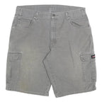 DICKIES Mens Cotton Blend Grey Cargo Shorts L W36 Workwear Pockets