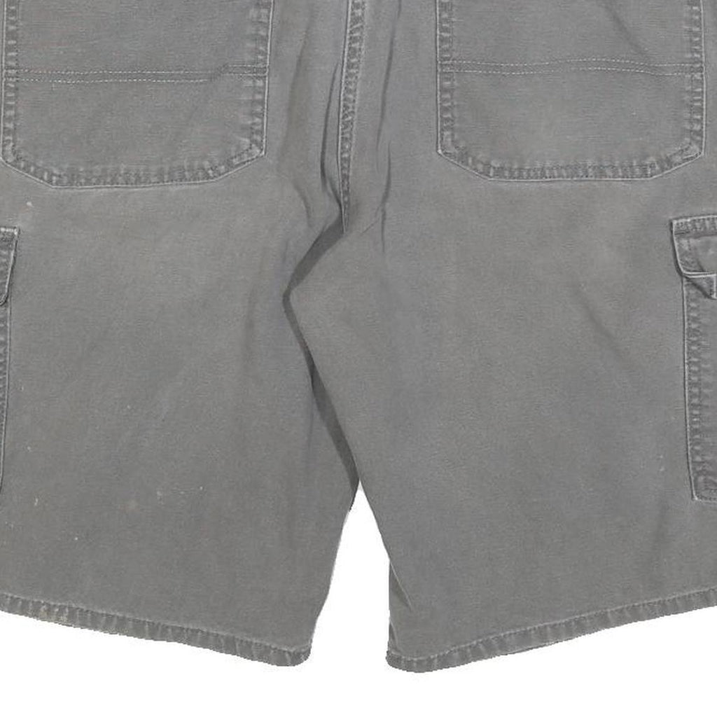 DICKIES Mens Cotton Blend Grey Cargo Shorts L W36 Workwear Pockets