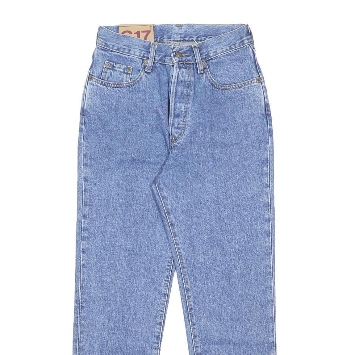 CEDIXSEPT STREETERS Womens Slim Blue Denim Medium W25 L26 Zip Button Jeans
