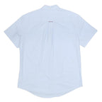 TOMMY HILFIGER Mens Blue Shirt XL Cotton Short Sleeve Button Down Casual Summer