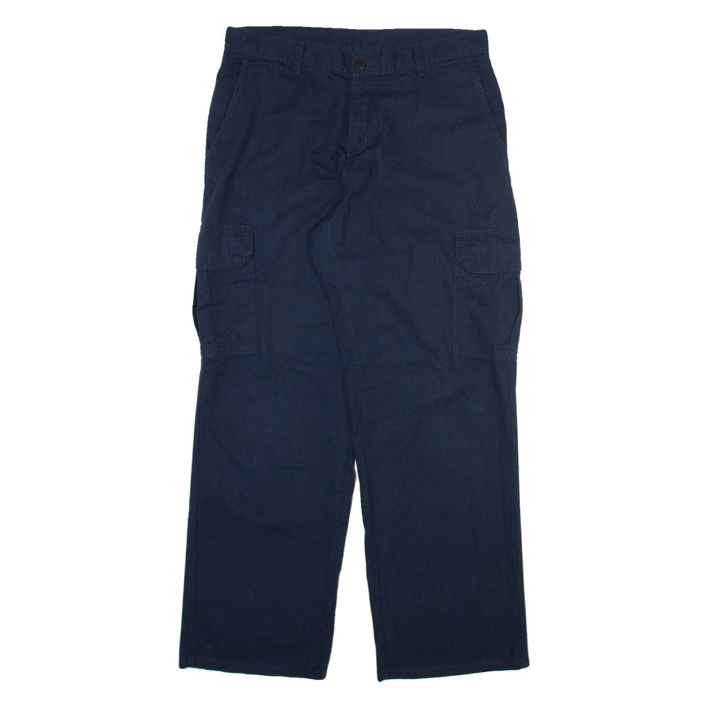 DICKIES Cargo Mens Trousers Blue Regular Straight W32 L30