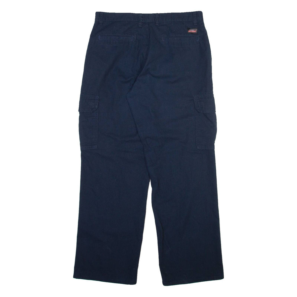 DICKIES Cargo Mens Trousers Blue Regular Straight W32 L30