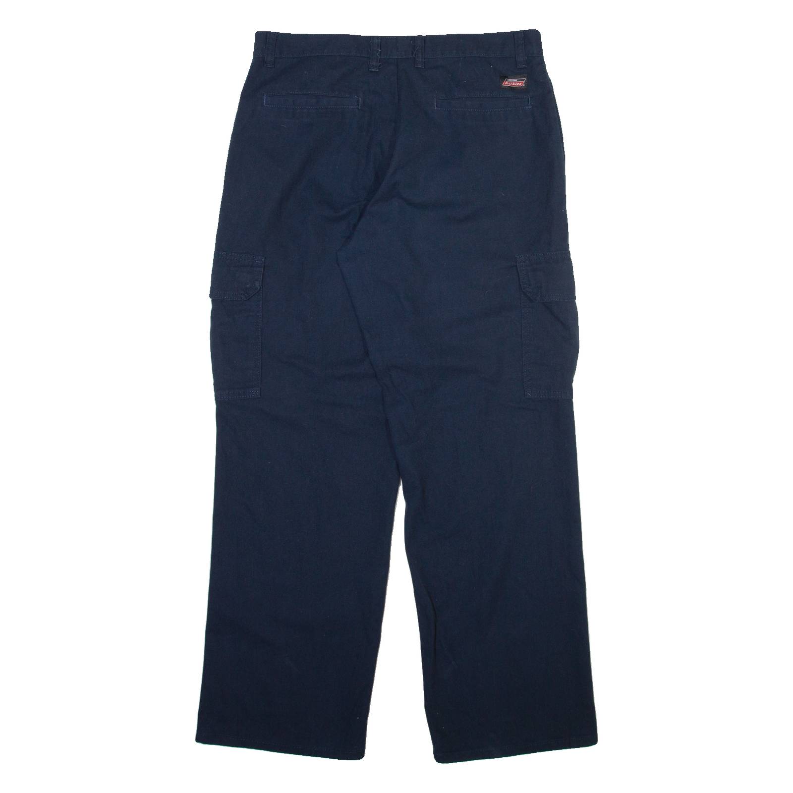 DICKIES Cargo Mens Trousers Blue Regular Straight W32 L30