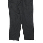 WEEKEND MAX MARA Womens Linen Black Regular Straight Trousers W32 L28