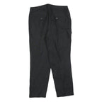 WEEKEND MAX MARA Womens Linen Black Regular Straight Trousers W32 L28