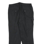 WEEKEND MAX MARA Womens Linen Black Regular Straight Trousers W32 L28