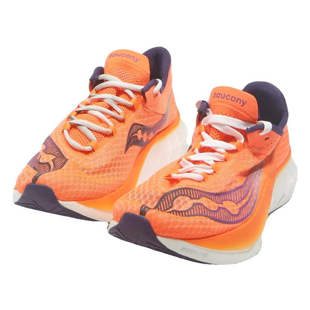 SAUCONY Endorphin Pro Mens Low Top Trainers Orange Synthetic UK 9.5 Lightweight