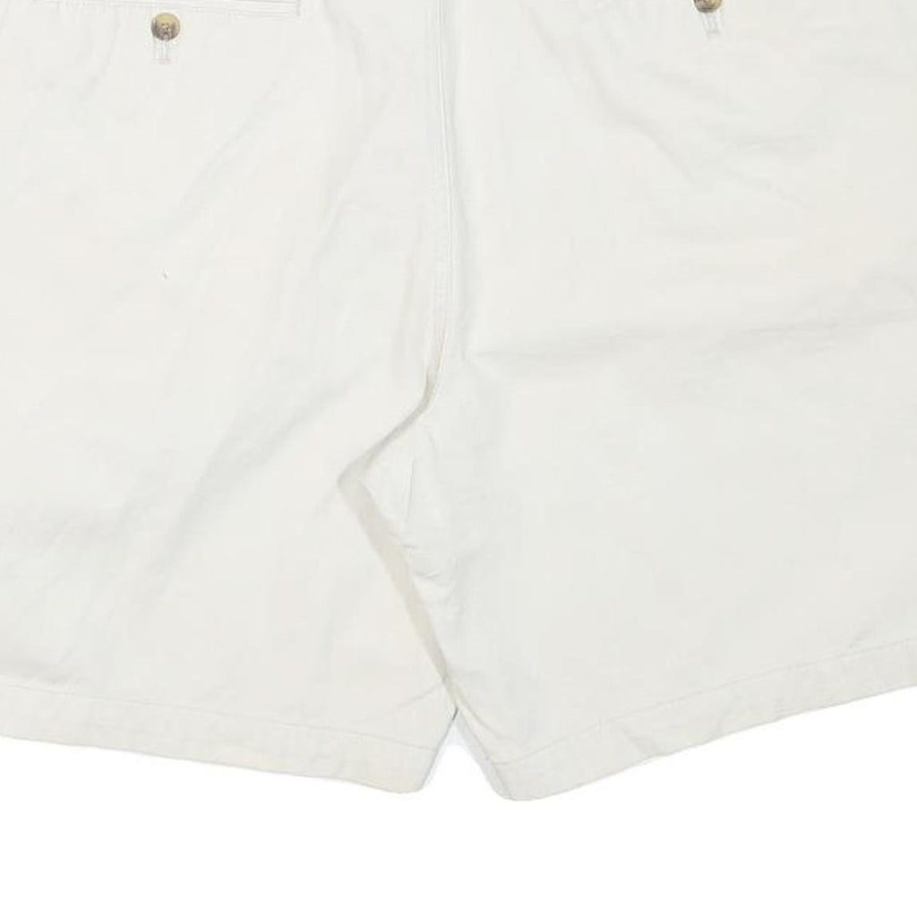 CHAPS Mens White Casual Shorts XL W36 Cotton Blend Classic Fit Summer